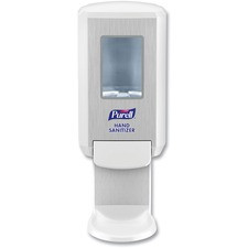 PURELL CS4 Hand Sanitizer Dispenser - Manual - 1.27 quart Capacity - Wall Mountable, Durable, Refillable, Site Window, Locking Mechanism - White - 1 / Carton