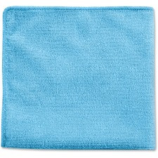 Rubbermaid Commercial Blue MF Cleaning Cloth - Cloth - 12" Width x 12" Length - 24 / Pack - Blue