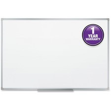 Mead Basic Dry-Erase Board - 35.9" (3 ft) Width x 23.8" (2 ft) Height - White Melamine Surface - Silver Aluminum Frame - 1 Each