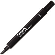 Avery Large Desk-Style Permanent Markers - Chisel Marker Point Style - Black - 1 Dozen