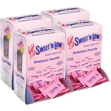 SWEET'N Low Sugar Substitute Packets - Packet - 0.035 oz (1 g) - Artificial Sweetener - 1600/Carton