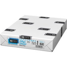 NCR Paper Xero/Form II Punched Laser, Inkjet Carbonless Paper - White, Canary - Letter - 8 1/2" x 11" - Smooth - 500 / Pack - Punched, Flexible, Precollated
