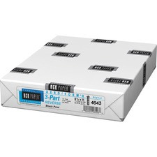 NCR Paper Xero/Form II Laser, Inkjet Carbonless Paper - Pink, Canary, Bright White - Letter - 8 1/2" x 11" - Smooth - 500 / Pack - Precollated