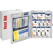 First Aid Only 25-Person Medium SmartCompliance Food Service Cabinet - 94 x Piece(s) For 25 x Individual(s) - Steel Case - 1 Each