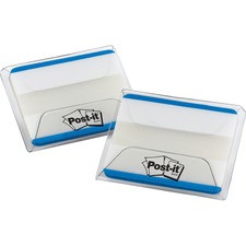 Post-it Lined Durable Tabs - Blank Tab(s) - 1.50" Tab Height x 2" Tab Width - Blue Tab(s) - 50 / Pack