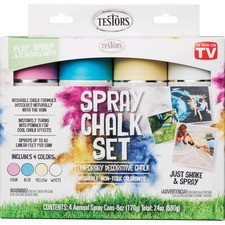Testors Spray Chalk Set - 6 fl oz - 1 / Kit - Assorted