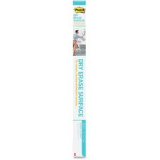 Post-it Self-Stick Dry-Erase Film Surface - White Surface - 36" (3 ft) Width x 48" (4 ft) Length - White Film - Rectangle - 1 / Pack