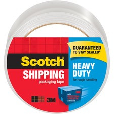 Scotch Heavy-Duty Shipping/Packaging Tape - 54.60 yd Length x 1.88" Width - 3.1 mil Thickness - 3" Core - Synthetic Rubber Resin - 3.10 mil - Rubber Resin Backing - Pistol Grip Dispenser - 1 / Roll - Clear
