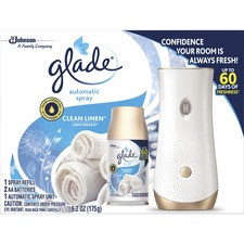 Glade Clean Linen Automatic Spray Kit - 6.20 oz - Clean Linen - 60 Day - 1 Pack
