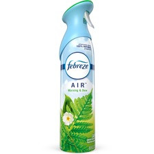 Febreze Air Freshener Spray - Spray - 8.5 fl oz (0.3 quart) - Morning Dew Scent - 6 / Carton - Odor Neutralizer, VOC-free