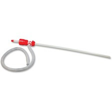 Impact Products Siphon Drum Pump - 3" Width x 45" Length - 1 Each - Red, White