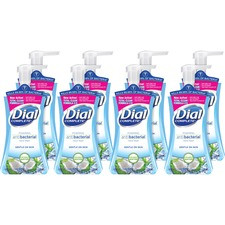 Dial Complete Coconut Water Foam Hand Wash - 7.5 fl oz (221.8 mL) - Pump Bottle Dispenser - Hand - Blue - 8 / Carton