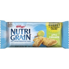 Kellogg's&reg Nutri-Grain&reg Bar Apple Cinnamon - Low Fat - Apple Cinnamon - 16 / Box