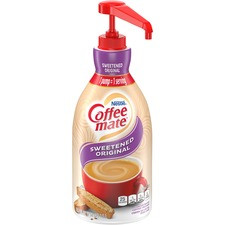 Coffee mate Coffee Creamer Pump Bottle, Gluten-Free - Sweetened Original Flavor - 50.72 fl oz (1.50 L) - 1Each - 300 Serving