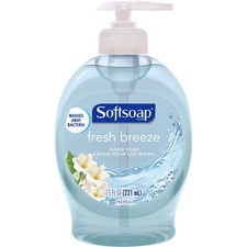 Softsoap Fresh Breeze Hand Soap - Fresh Breeze Scent - 7.5 fl oz (221.8 mL) - Dirt Remover, Bacteria Remover, Kill Germs - Hand, Skin - Blue - Rich Lather, Recyclable, Paraben-free, Phthalate-free, pH Balanced, Biodegradable - 1 Each