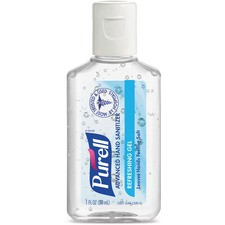 PURELL Advanced Hand Sanitizer Gel - 1 fl oz (29.6 mL) - Bottle Dispenser - Kill Germs - Skin, Hand - Clear - 72 / Carton