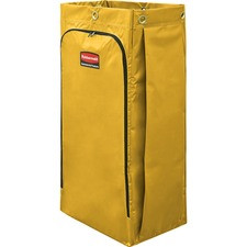 Rubbermaid Commercial 34-gal Janitor Cart Replacement Bag - 34 gal - 10.50" Width x 16.80" Length - Yellow - Vinyl - 1Each - 4 Per Carton - Janitorial Cart