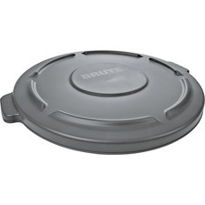 Rubbermaid Commercial Brute 44-gallon Container Lid - Plastic - 4 / Carton - Gray
