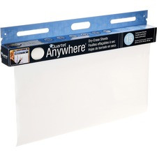 Quartet Anywhere Dry-Erase Sheets - 480" (40 ft) Length - Paper - White - 15 / Each
