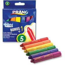 Dixon Washable Color Wands - Red, Orange, Yellow, Green, Blue, Purple - 6 / Set