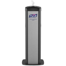 PURELL DS360 Hand Sanitizing Wipes Station - Steel - Black - Durable - 1 / Carton