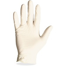 Protected Chef Latex General-Purpose Gloves - Medium Size - Unisex - Natural - Ambidextrous, Disposable, Powder-free, Comfortable, Snug Fit - For Cleaning, Food Handling - 100 / Box - 3 mil Thickness