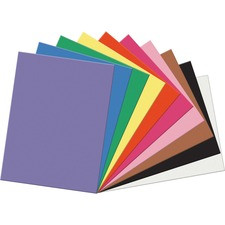 SunWorks Construction Paper - Multipurpose - 24"Width x 18"Length - 50 / Pack - Assorted