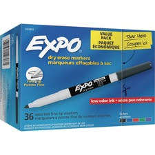 EXPO Low-Odor Dry-erase Markers - Fine Marker Point - 36 / Pack