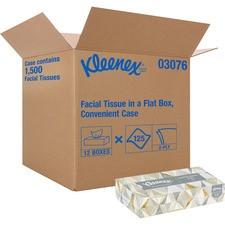 Kleenex Facial Tissue - 2 Ply - 8.40" x 8.40" - White - Soft, Absorbent - For Healthcare - 125 Per Box - 12 / Carton