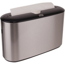 TORK Xpress Countertop Multifold Hand Towel Dispenser - Multifold Dispenser - 7.9" Height x 12.7" Width x 4.6" Depth - Plastic, Metal - Stainless - Compact, Lockable - 1