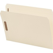 Smead Straight Tab Cut Legal Recycled Fastener Folder - 8 1/2" x 14" - 3/4" Expansion - 2 x 2K Fastener(s) - 2" Fastener Capacity for Folder - Manila - Manila - 10% Recycled - 50 / Box