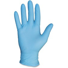 Protected Chef PF General Purpose Nitrile Gloves - Small Size - Blue - Powder-free, Ambidextrous, Beaded Cuff, Disposable - For Construction, Chemical, Multipurpose, Cleaning, Food, Laboratory Application - 1000 / Carton - 3.5 mil Thickness