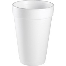 Dart Insulated Foam Cups - 25 / Bag - 16 fl oz - 40 / Carton - White - Foam - Cold Drink, Hot Drink, Soft Drink