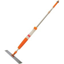 Genuine Joe Dispenser Mop with Disposable Pads - Ergonomic Handle, Comfortable Grip, Push Button - 1 Each - Orange