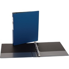 Avery Economy Binder - 1" Binder Capacity - Letter - 8 1/2" x 11" Sheet Size - 175 Sheet Capacity - 3 x Round Ring Fastener(s) - 2 Internal Pocket(s) - Vinyl - Royal Blue - Recycled - Non Locking Mechanism - 1 Each