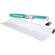 Post-it Flex Write Surface - Rectangle - Wall Mount, Surface - 48" Length x 36" Width - 1 Roll, includes microfiber cleaning cloth and water bottle