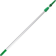 Unger OptiLoc 8' Telescopic Pole - 96" Length - Green - Aluminum - 1 Each