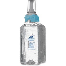 PURELL Sanitizing Gel Refill - Fragrance-free Scent - 40.6 fl oz (1200 mL) - Push Pump Dispenser - Kill Germs - Skin, Hand - Clear - Dye-free, Fragrance-free, Durable - 1 Each