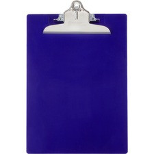 Saunders Recycled Plastic Clipboards - 1" Clip Capacity - 8 1/2" x 11" - Plastic - Blue - 1 / Each