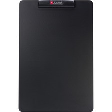 Justick Frameless Mini Bulletin Board - 24" Height x 16" Width - Black Surface - Frameless, Durable - 1 Each