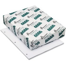 SKILCRAFT 7530-01-033-8891 Xerographic Paper - 92 Brightness - Letter - 8 1/2" x 11" - 20 lb Basis Weight - 5000 / Box - SFI - Acid-free, Punched