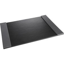 Artistic Classic Desk Pad - Rectangle - 24" Width x 19" Depth - Felt - Leather - Black, Gray