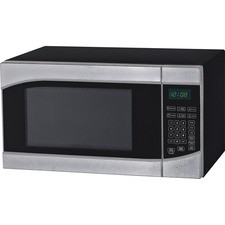 Avanti MT9K3S 0.9 Cubic Foot Microwave Oven - Single - 6.73 gal Capacity - Microwave - 10 Power Levels - 900 W Microwave Power - 120 V AC - Stainless Steel, Black