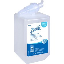 Scott Hand Sanitizer Foam Refill - Fresh Scent - 33.8 fl oz (1000 mL) - Kill Germs - Hand - Clear - 6 / Carton