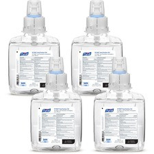 PURELL VF PLUS Hand Sanitizer Gel Refill - Clean Scent - 40.6 fl oz (1200 mL) - Kill Germs, Bacteria Remover - Hand, Restaurant, Cruise Ship - Quick Drying, Fragrance-free, Dye-free, Hygienic - 4 / Carton