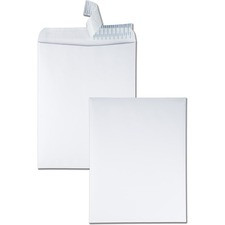 Quality Park Redi-Strip Plain Catalog Envelopes - Catalog - #15 1/2 - 12" Width x 15 1/2" Length - 28 lb - Peel & Seal - Wove - 100 / Box - White