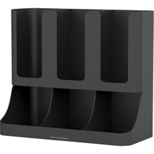 Mind Reader 6-compartment Condiment Organizer - 6 Compartment(s) - 15" Height x 11.5" Width6.5" Length - Black - Plastic - 1 Each