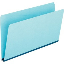 Pendaflex Legal Recycled Top Tab File Folder - 8 1/2" x 14" - 1" Expansion - Pressboard - Blue - 65% Recycled - 25 / Box