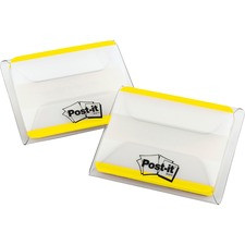Post-it Durable Tabs - Blank Tab(s) - 1.50" Tab Height x 2" Tab Width - Yellow Tab(s) - 50 / Pack