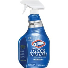 CloroxPro Clorox Odor Defense Air and Fabric Spray - Spray - 32 fl oz (1 quart) - Clean Air Scent - 1 Each - Clear